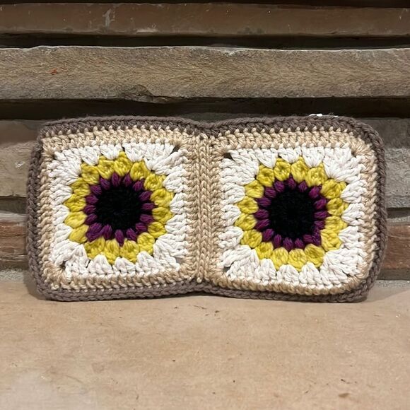 Hand Crafted Handbags - Handmade Crotchet Knit Cottagecore Clutch